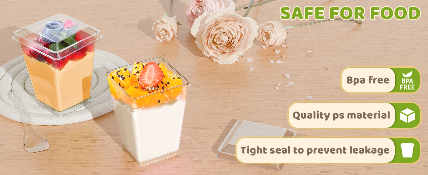 Plastic Dessert Cups