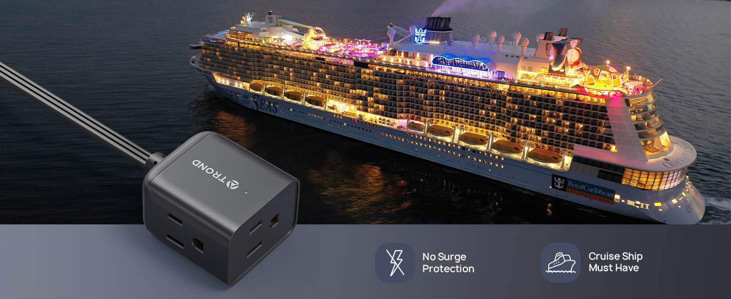 Short Extension Cord black