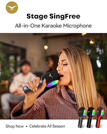 Christmas gift, Stage SingFree karaoke microphone