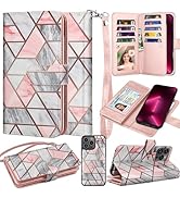 Takfox Wallet Case for iPhone 16 Pro, for iPhone 16 Pro Case, PU Leather Credit Card Holder Phone...