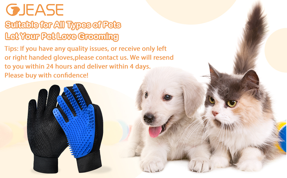 dog brush glove