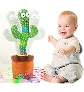 VAIZIQ Dancing Talking Cactus Toy with Talking & Singing, Repeats Your Words, 120 Songs, Interact...