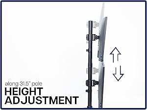 stacked dual monitor desk mount articulation