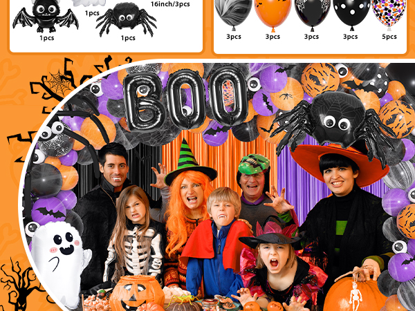 halloween balloon arch