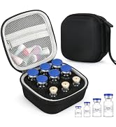 LengKe 9 Slots Peptide Case for Fridge, Fits 1ml 3ml 5ml and 10ml Vials Storage for Peptide, Insu...