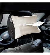 pack all Car Tissue Holder, Premium Suede Sun Visor Napkin Holder for Car, Universal Mask Holder ...