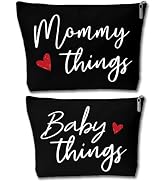 Mommy and Baby Matching Pouch Set, Mommy Things and Baby Things Bags, Gifts for New Moms Expectin...