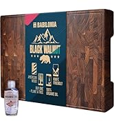 American Black Walnut Cutting Board - 15.7 x 10.2 Inch (ExtraThick 1.7") Hardwood Butcher Block, ...