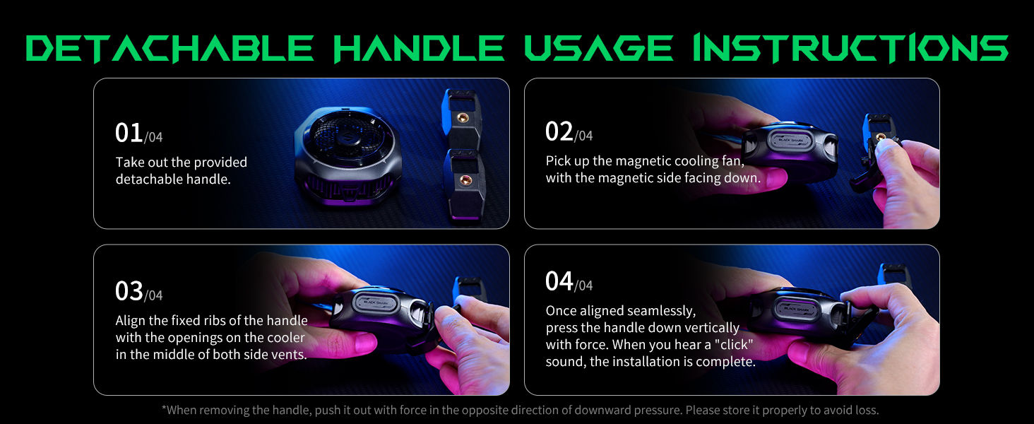 Black Shark Magnetic Cell Phone Cooler 4PRO