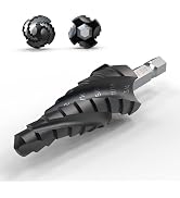 Four Spiral Flute Step Drill Bit, 1/4