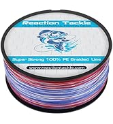 Reaction Tackle Braided Fishing Line - Pro Grade Power Performance for Saltwater or Freshwater Fi...