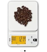 Polit Brewly Digital Coffee Scale with Timer|6.6lb/3000g Espresso Scale 0.1g/0.005oz Triple-Range...