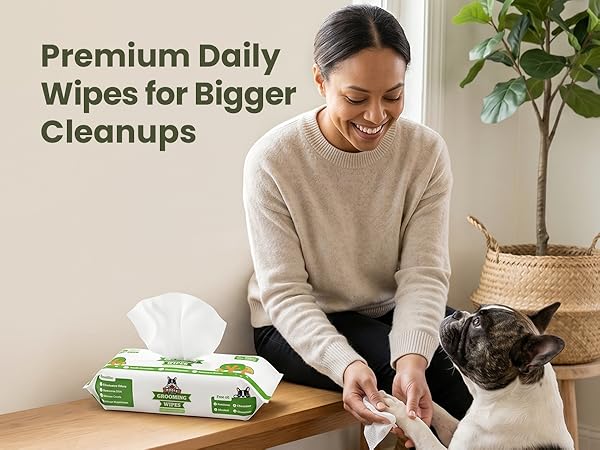 Removes dirt & odor after walks in between baths