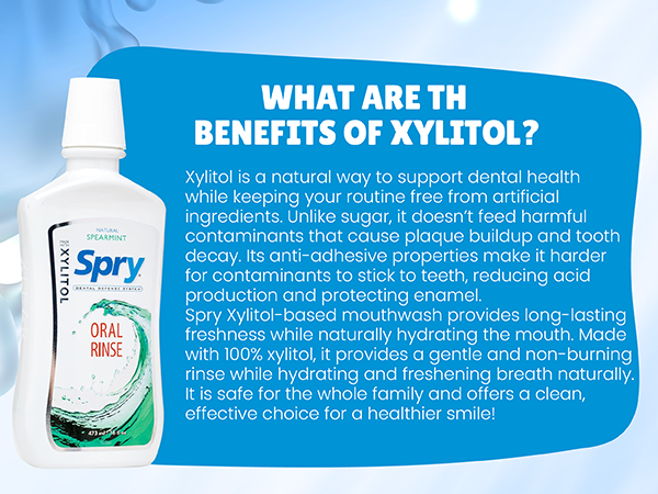 mouth wash dry mouthwash mint rinse sore whitening travel anti cavity gum dentist natural xylitol