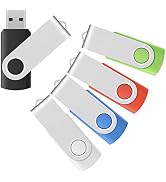 Enfain USB 3.0 Flash Drives 64 GB 5 Pack 64GB Thumb Drive Multicolor Memory Stick Pendrives for S...