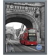 RPJC 16x20 Inch Solid Wood Poster Frames for Wall Mounting Hanging Picture Frame Grey