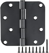 18 Pack Matte Black Door Hinges 4 Inch Exterior/Interior/Front Door Hinge 4 Inch Black 5/8