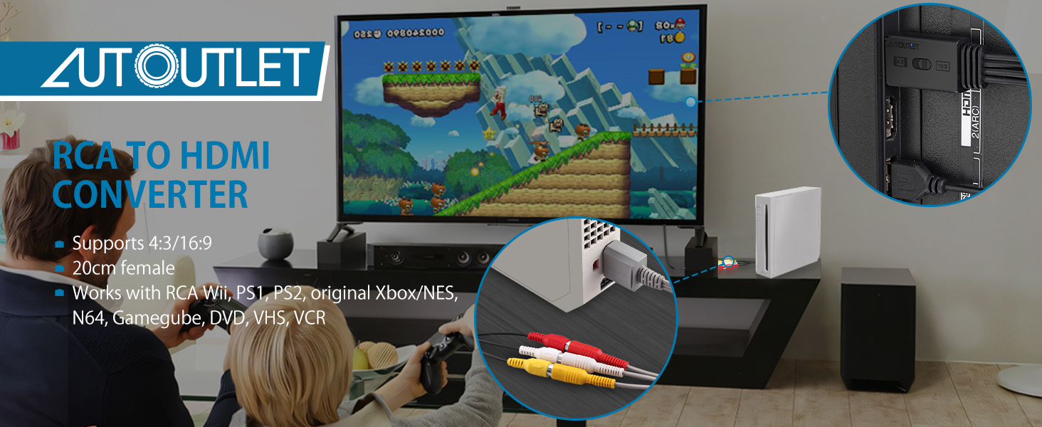 RCA TO HDMI Converter