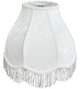 TOOTOO STAR Scalloped Lamp Shade,6"Top x 13"Bottom x 9.5"High (Spider) Victorian Bell Fringe Flor...