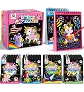 Mocoosy 24 Pack Scratch Art Party Favors for Kids, Christmas Stocking Stuffers Bulk, Birthday Goo...