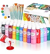 Halobios Acrylic Paint Set 50 Colors(2 fl oz/60 ml), Premium Acrylic Paints for Kids & Adults, Wi...