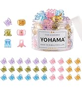 YOHAMA 36 Pcs Hair Clips Glitter Mini Claw Clamp Colorful Great for Design Children Women Girls H...