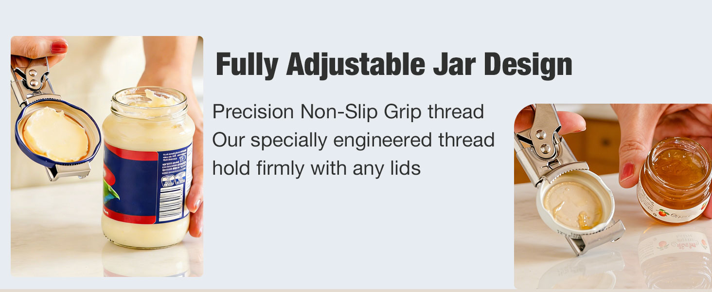 fully adjustable jar design