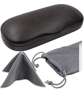 MyEyeglassCase Eyeglass Clam Shell Hard Case for Small-Medium Frames | Men & Women's Classy Trave...