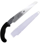 KAKURI Japanese Pruning Saw for Branch Cutting 8-1/4" Razor Sharp Japanese Steel Blade, Japanese ...