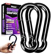 PAMAZY 2Pcs 5.5In Spring Snap Hooks 1000LBS Capacity, Carabiner Clip, Heavy Duty Rope Connector, ...