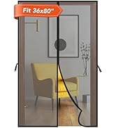 Magnetic Screen Door - Heavy-Duty Fiberglass Screen Door Mesh with Self-Closing Magnetic Closure,...