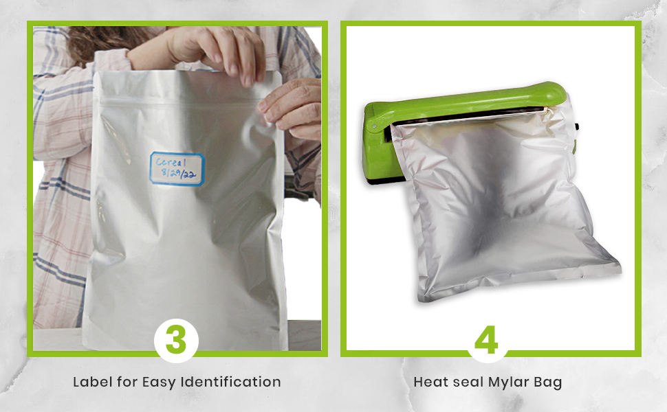 How to use mylar bags 1 gallon