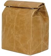 ECHSRT Waxed Canvas Lunch Bag, Vintage Reusable Lunch Box for Men & Women, Waterproof Leakproof I...