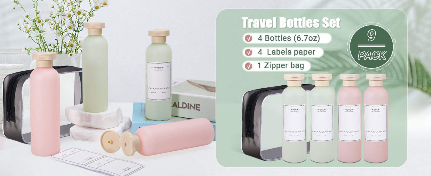 Travel Refillable Shampoo Bottles