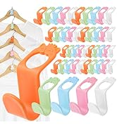 SLMT Clothes Hanger Connector Hooks 50PCS Space Saving Hanger Extender Hooks Closet Organizer for...