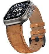 Delidigi Leather Band Compatible for Apple Watch Ultra Band 49mm 46mm 45mm 44mm 42mm 41mm 40mm,Ge...