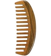 Louise Maelys Wooden Wide Tooth Comb for Curly Hair Anti-Static Sandalwood Hair Comb for Adults a...