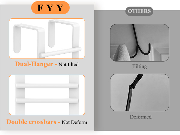 Over The Door Double Hanger Hooks