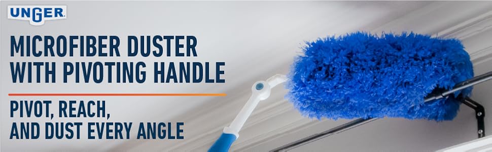 Unger Microfiber duster with pivoting handle