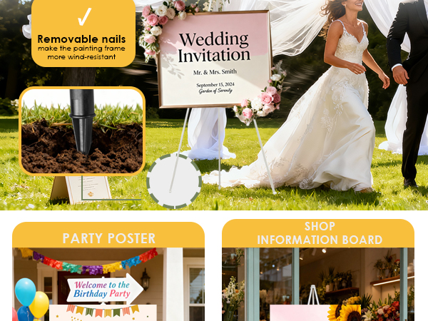 Easel Stand for Wedding Sign Stand
