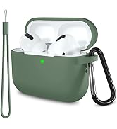 Lerobo for AirPods Pro 2nd/1st Generation Case Cover with Keychain & Lanyard,Soft Silicone Full P...
