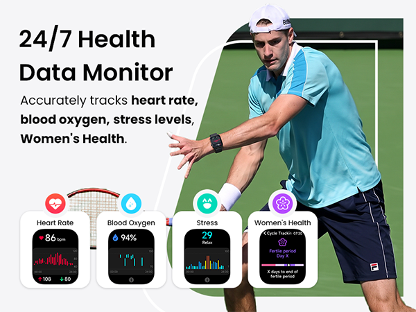 smart watch with health monitor