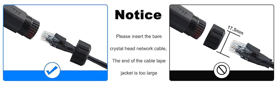Waterproof Shielded RJ45 Coupler IP68