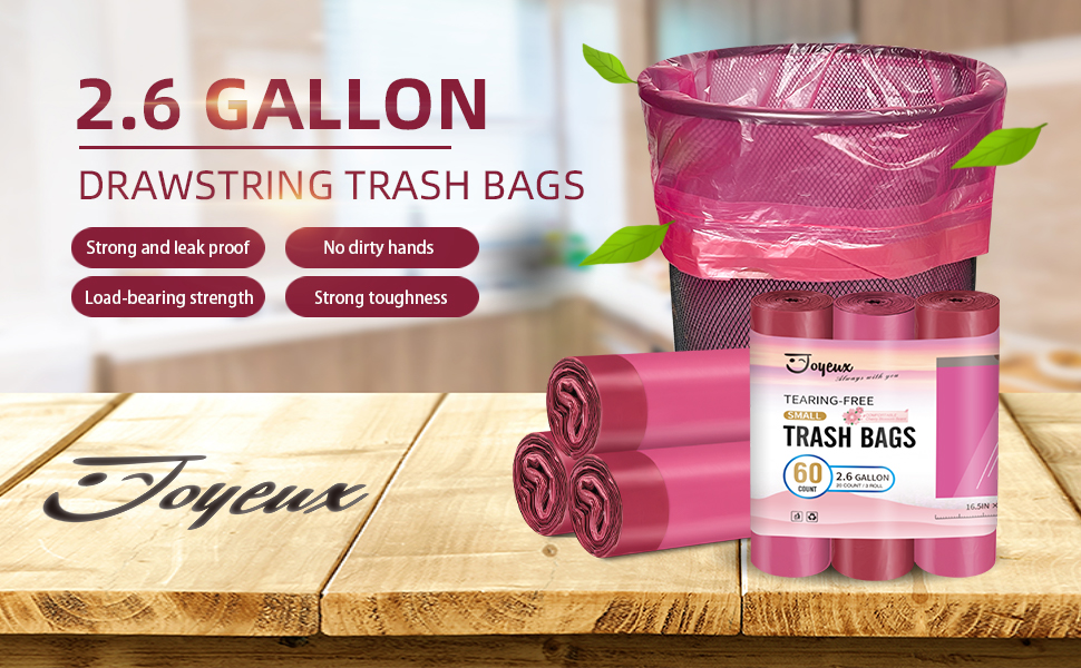 2.6 gallon trash bags