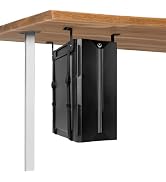 FEYRUN Under Desk PC Mount with Anti-Scratch Sponge, Adjustable CPU Holder Bracket for Computer T...