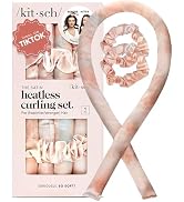 Kitsch Satin Heatless Hair Curler Set - Heatless Curls Overnight, Hair Rollers for Soft Curls & F...