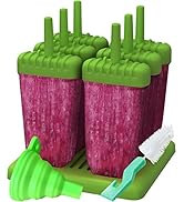 Popsicles Molds, Ozera Set of 6 Reusable Ice Pop Molds Cream Molds Easy Release Popcical Molds Po...