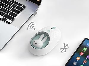 MIFFY Dual Mode Wireless Mouse (2.4GHz + Bluetooth 5.0)