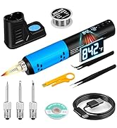 YesRight Soldering Iron Kit, Portable Soldering Gun with LED Digital Display, 392-842°F Adjustabl...