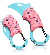VIRENKNIFE Pink Pocket Knife for Women Men,Cool Folding Knife Box Cutter,Mini EDC Knives for Ever...